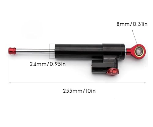 Amortisseur directionnel de moto stabilisateur de direction réglable
