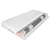 NOX Taschenfederkern Matratze 90x200 Federkernmatratze H1 + H2 Basic 17cm hoch| Probeschlafen | Rollmatratze Wendematratze