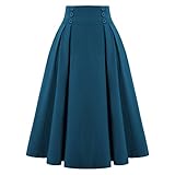 Eigenschaften -- Individuelles charakteristisches Design, elastische Taille, hohe Taille, lockerer Rock, unregelmäßiger Rock. Einfarbig, mehrfarbig, Stickerei, Druck, Streifen und Punkte sind in einer Vielzahl von Stilen erhältlich.