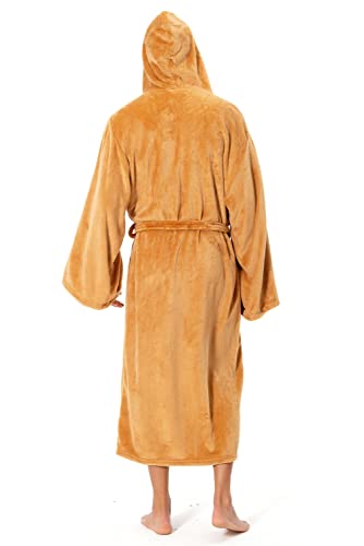 Unisex Knight Bathrobe Adult Tunic Hooded Robe Halloween Cosplay Fleece Bathrobe for Men Women3