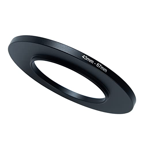Image of 43mm to 67mm Step-Up Ring Filter Adapter for All Brands UV ND CPL Metal Ring Step-Up Rings Adapter Filter (43mm-67mm)