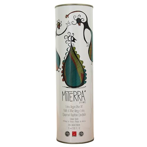 MITERRA Cretan Extra Virgin Olive Oil Tin Can, 1 Litre