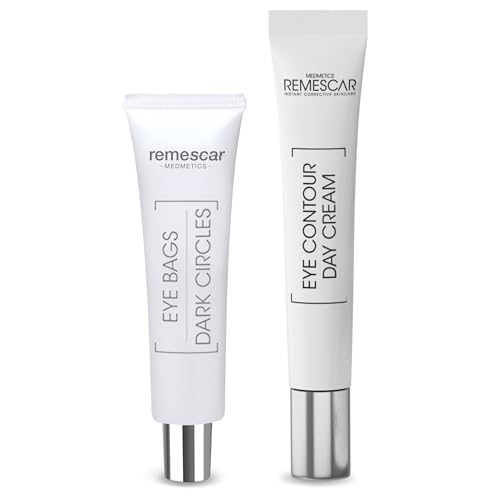 Remescar Duo Anti-Borse Occhiaie – Riduce Borse e Occhiaie + Crema Contorno Occhi Idratante Realeffetto Levigante Anti-Invecchiamento Pelle Fresca Sguardo Riposato