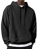 COOFANDY Men's Gym Sweatshirt Long Sleeve Fashion Workout Athletic Hoodies Lightweight Hooded T Shirt Black