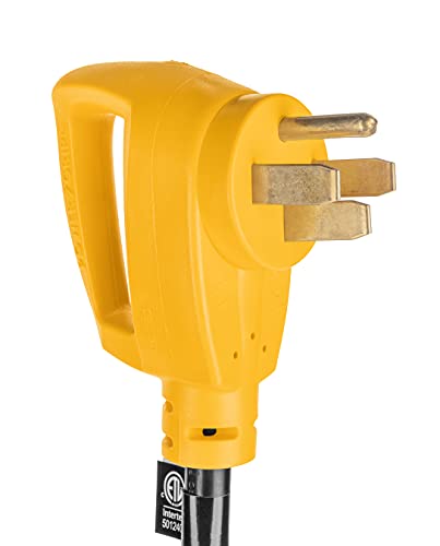 Camco Powergrip Rv Extension Cord | Features A 50-Amp Standard Male Connector And A 50-Amp Locking Female Connector | 25 Feet (55542) #TOP2