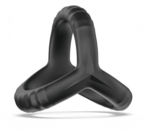 Black Silicone Rings Sets Male Silicone Toys for Couples for Men for Games Erection Longer Harder...