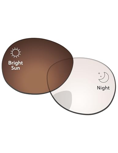 Image of Replacement Lenses for Ray-Ban Meta Headliner RW4009 & RW4013 50mm AI Glasses - Photochromic, Anti Blue Light Lens