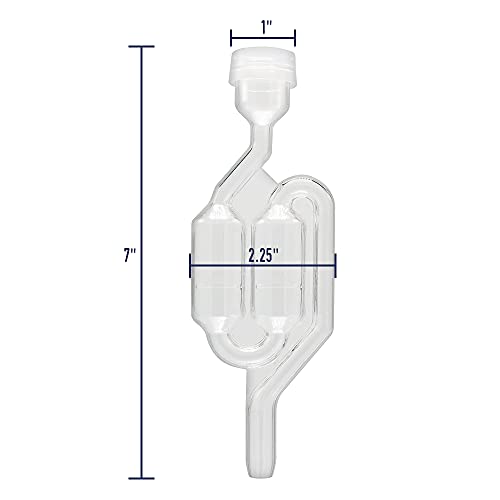 S-Shaped Airlocks With Grommets Set – 4 Airlocks And 8 Grommets – Home Fermentation Essential – Airlock For Homemade Wine, Beer, Cider, Kimchi, Sauerkraut – Preserving, Brewing, Fermenting #TOP2