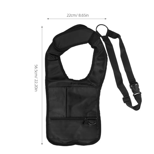 Bolso bandolera para hombre axilar de nylon con tres bolsillos para transporte seguro 3