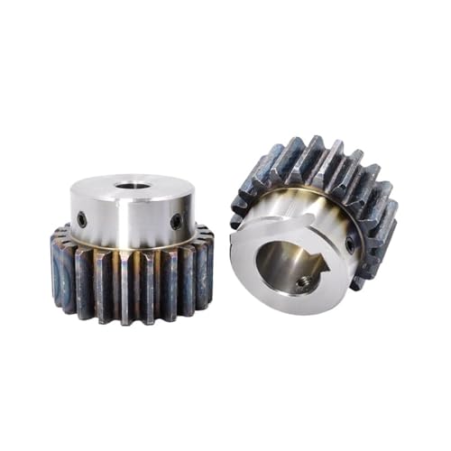 Bevel Gear Pinion Hardware Mechanical Motor Spur Gear Pinion Convex Table Gears 2M 12T-28 Tooth Round Bore/Keyway Convex Shoulder Spur Gear(Convex 2M 23T H8)
