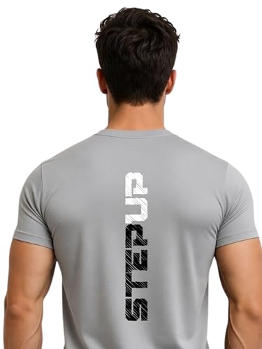 Image of 3Colors Men's Active Polyester T-Shirt | Quick Dry Gym Workout Tee | Stretch Sports Round Neck Running T-Shirt-STEPUP LINE