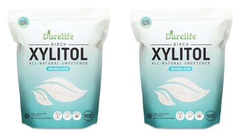 DureLife XYLITOL Sugar Substitute 5 LB Bulk 2 Pack (160 OZ) Made ...