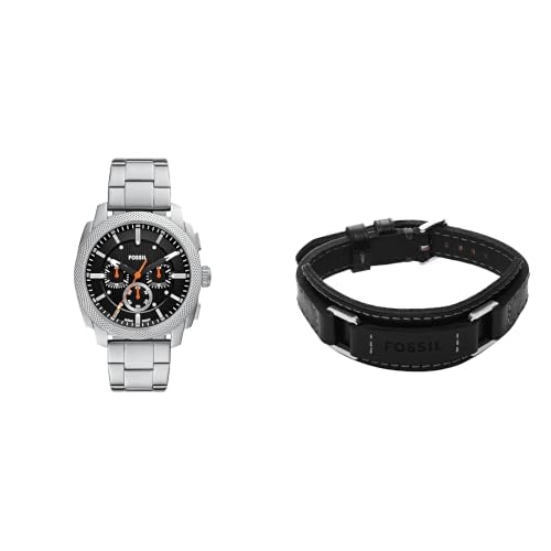 Fossil Men's Watch, Machine Stainless Steel Chronograph Watch for Men