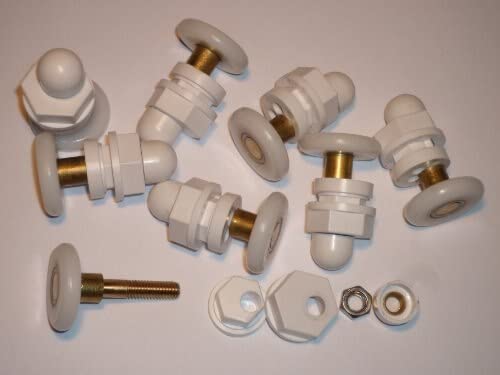 Roulettes pour porte de douche Dxm-Roller 25 mm Lot de 8 pièces pour cabine de salle de bain