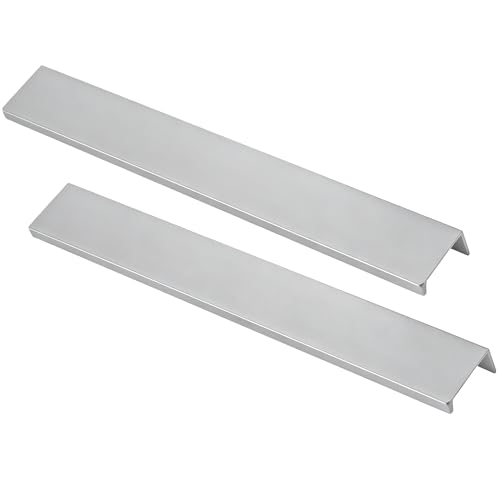 9.87 Inch Finger Pull 10Pcs, 7.56 Inch Hole Centers, Aluminum Alloy, Silver