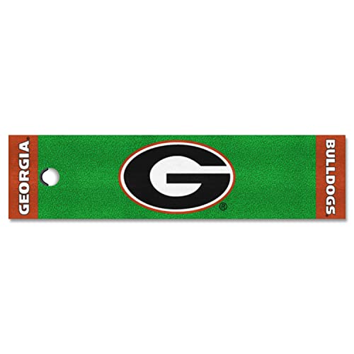 FANMATS NCAA University of Georgia Bulldogs Nylon Face Putting Green Mat , 18