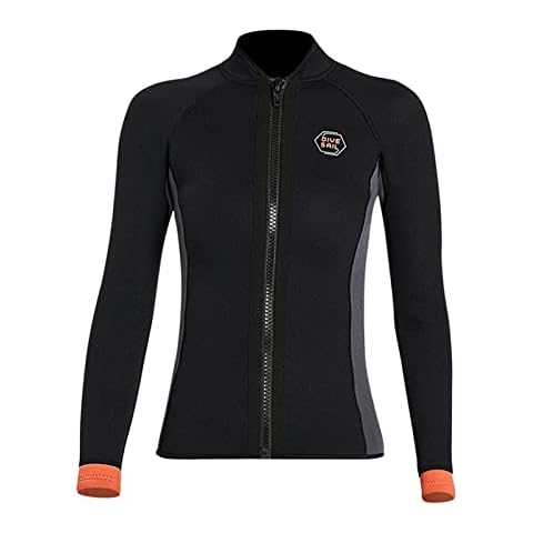Heavyoff 3mm Women's Long Sleeve Wetsuit Jacket Cover