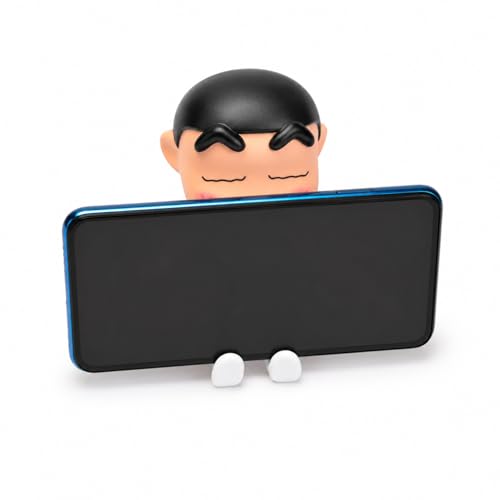 Image of Shopiitoo Shin-chan Action Figure Mobile Holder for Phones | Figurine Cartoon Toy for Boys & Girls | PVC Super Stable Phone Holder | Green