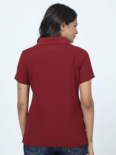 Image of STELLERS Women's Premium Polo T-Shirt, Regular Fit | Odour Resistant | Wrinkle Free | Quick Dry | Stretchable | Lightweight | Breathable | Sustainable | Anti-Static | Feather Touch Feel