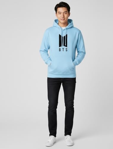 Image of Unisex Fleece Hoodies with Pockets Hooded Neck Full Sleeves Regular Fit BTS Printed Theme and Standard Length