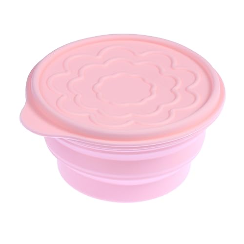 Anneome 800ml Folding Silicone Bowl Camping Cookware Expandable Space-saving Lightweight Microwave Safe for Outdoor School