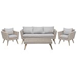 Patioco Lounge Set Vittoria XL Braun/Grau