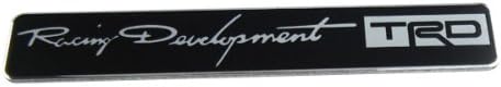 3D Aluminum Auto car Black TRD Racing Development Emblem Badge Sticker