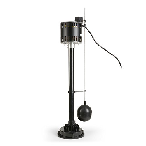 Eco-Flo Products Epp33 Pedestal Sump Pump With Vertical Float Switch, 1/3 Hp, 3600 Gph #TOP3