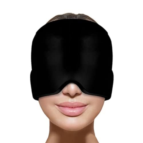 VANLON Headache Migraine Relief Cap Wearable Strechable Headache Hat (Black)
