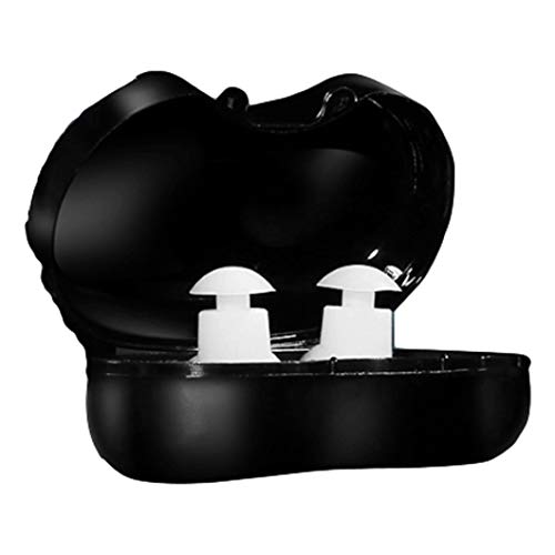 Ohrstöpsel Schwimmen ohrstöpsel Komfortables silikon Erwachsener Kinder ohrstöpsel männlich und weibliche Bad tauchen ohrstöpsel (Color : White)