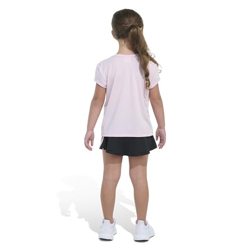Image of adidas girls 2-Piece Short Sleeve Box Tee & Pleated Skort Set