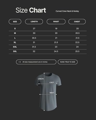 Curved Hem Crew-Neck Men's Origin T-Shirt4