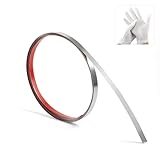 Photo Gallery bnell modanatura flessibile e rifinitura da parete, modanatura autoadesiva in acciaio inox metallizzato a specchio, (3 m x 1 cm, argento) Photo Gallery bnell modanatura flessibile e rifinitura da parete, modanatura autoadesiva in acciaio inox metallizzato a specchio, (3 m x 1 cm, argento)