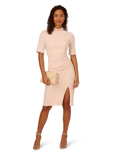 Adrianna Papell Women's Embellished Crepe Short Dress4