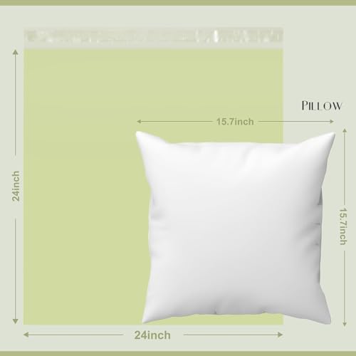 Image of Metronic 300PC Poly Mailers 24x24 Large Shipping Bags for Clothing, Strong Adhensive Mailers Bags for Small Business, Shipping Envelopes, Tear-resistant Mailing Bags in Avocado Green