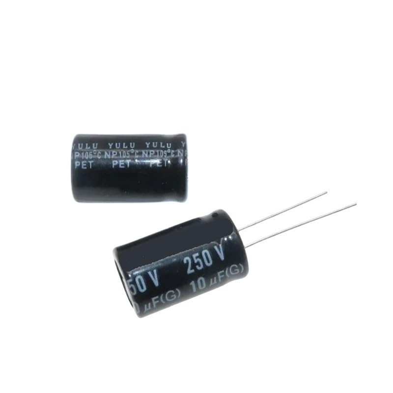 5PCS Audio Frequency Crossover NP Non-Polar Aluminum electrolytic Capacitor 250v 10uf 13X20mm