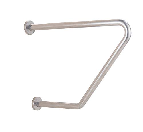 Dongxin Fushou Barandillas Antideslizantes para el baño discapacitados para Personas de la Mano inodoros del Inodoro pasamanos sin barreras Acero Inoxidable 304 Tipo T