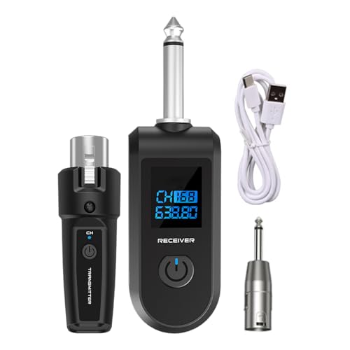 Récepteur émetteur de microphone sans fil 10 canaux rechargeable pour mixeur