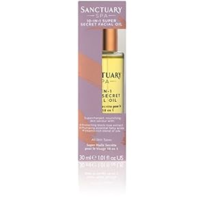 Sanctuary Spa Facial Oil, 10-in-1 Super Secret Facial Oil, Infused with Black Rose, Vegan, 30 ml