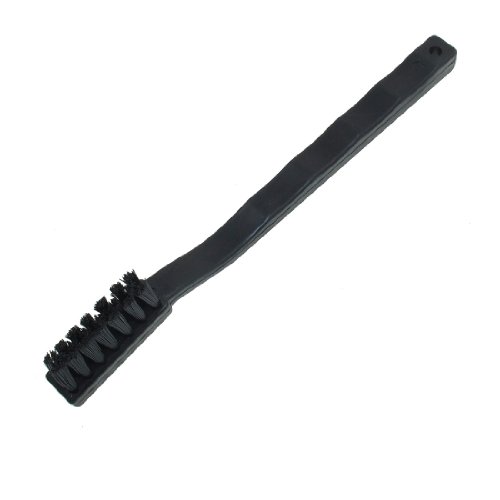 Aexit Waved Plastic Electrical equipment Handle PCB Circuit Board Anti Static Brush Black 7.1
