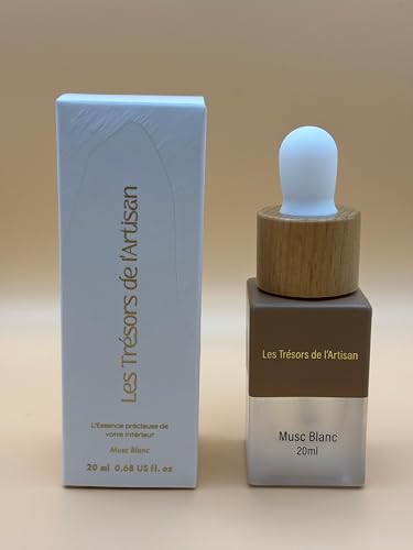 Musc Blanc – Parfum d’Intérieur à Brûler, Notes Pures et Cotonées...