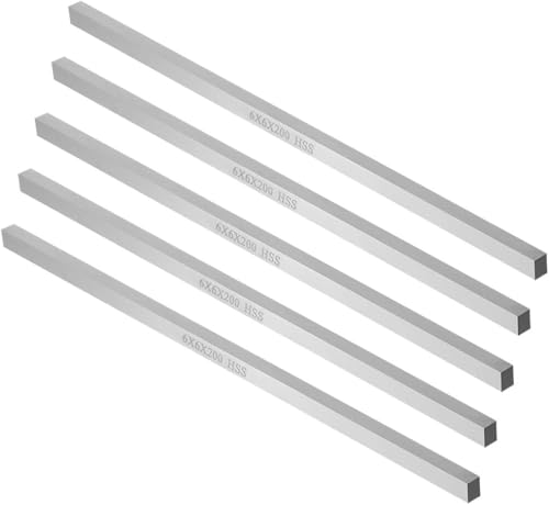 Presa HSS para Torno 6mm x 6mm x 200mm 5 piezas miniatura 1