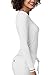 Adar Womens Comfort Long Sleeve Fitted T-Shirt Underscrub Tee- 3400 - White - XS