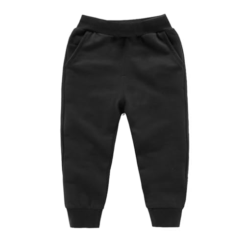 Girls Sweatpants Relaxed Fit Unisex Boys Cotton Casual Joggers Pants Toddler Kids Comfort Athletic Running Trousers