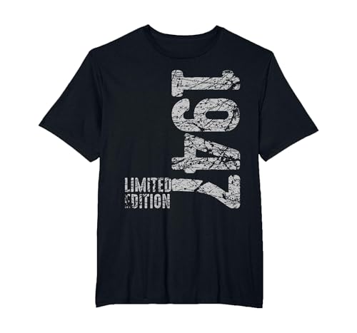 78ème Anniversaire Homme Femme 78 Ans 1947 déco drôle Cadeau T-Shirt, Homme Grandes Tailles, Noir, 3X Tall