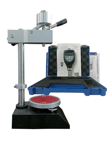 VTSYIQI Shore OO Hardness Tester Durometer with Test Stand Range 10~90HOO Resolution 0.1H Accuracy <1% H for Measuring Sponge Soft Elastic