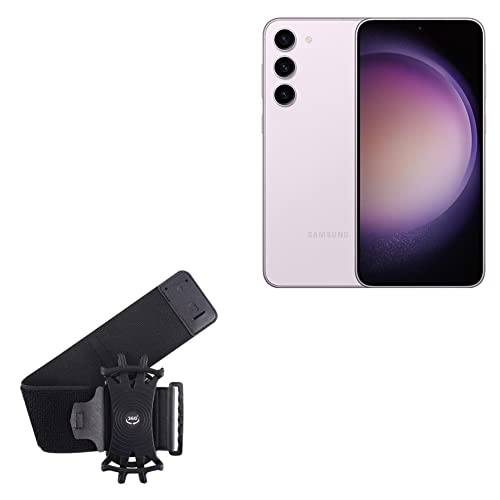 BoxWave Holster Compatible with Samsung Galaxy S23+ - ActiveStretch Sport Armband, Adjustable Armband for Workout and Running - Jet Black