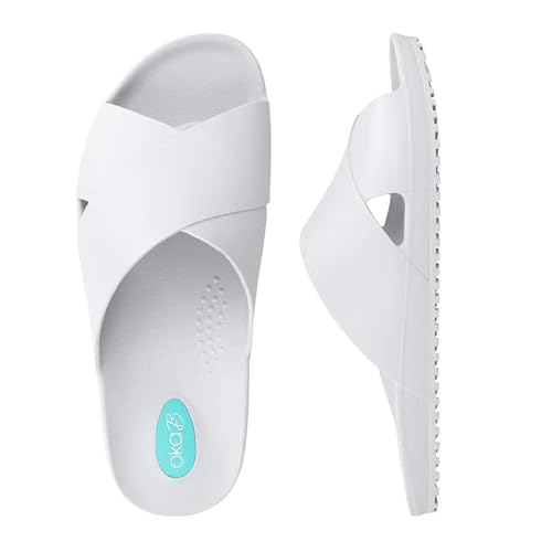 Oka-B Women's Maxwell Slide,Pebble, Small, Size 7-8 M