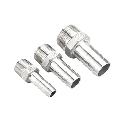 Conector de espiga de acero inoxidable 304 con rosca macho de 3/4 BSPT 4