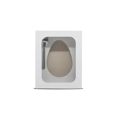 20 Caixas Com Visor para Ovos de Colher - 19x15x8 | Acompanha Berço 350g - Páscoa (Branca)